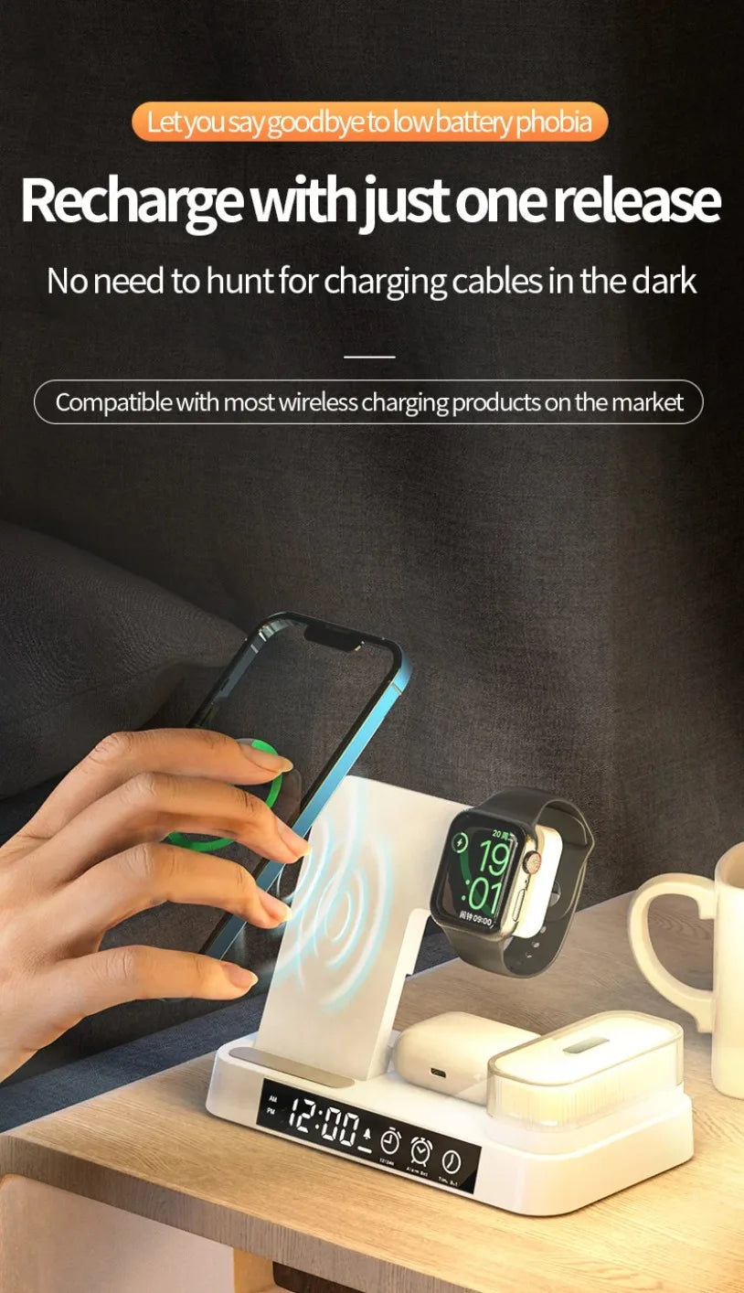30W 3 In 1 Wireless Charger Stand