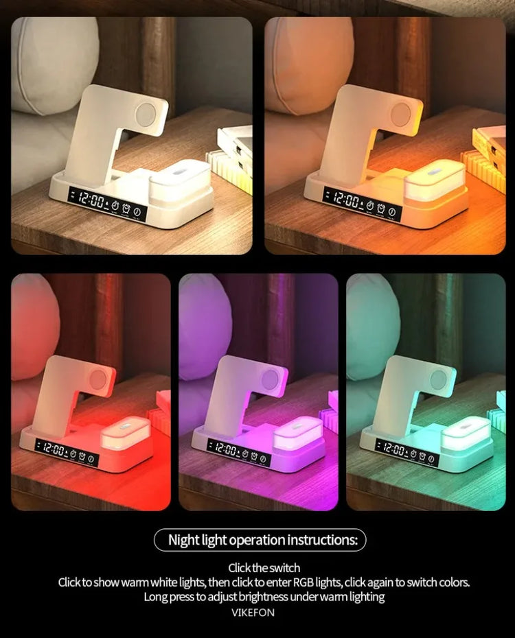 30W 3 In 1 Wireless Charger Stand