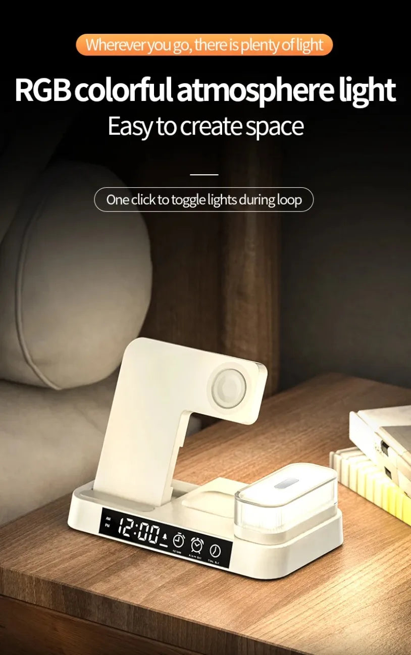 30W 3 In 1 Wireless Charger Stand