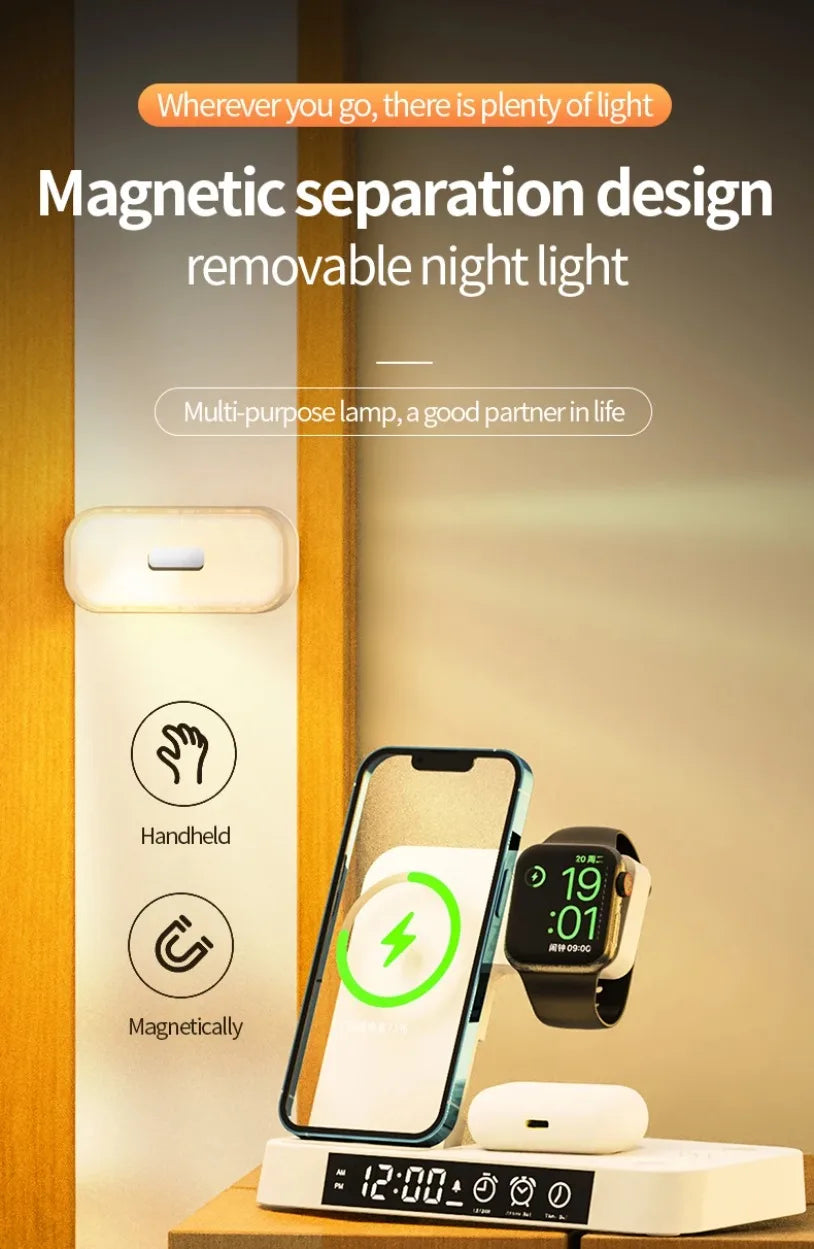 30W 3 In 1 Wireless Charger Stand