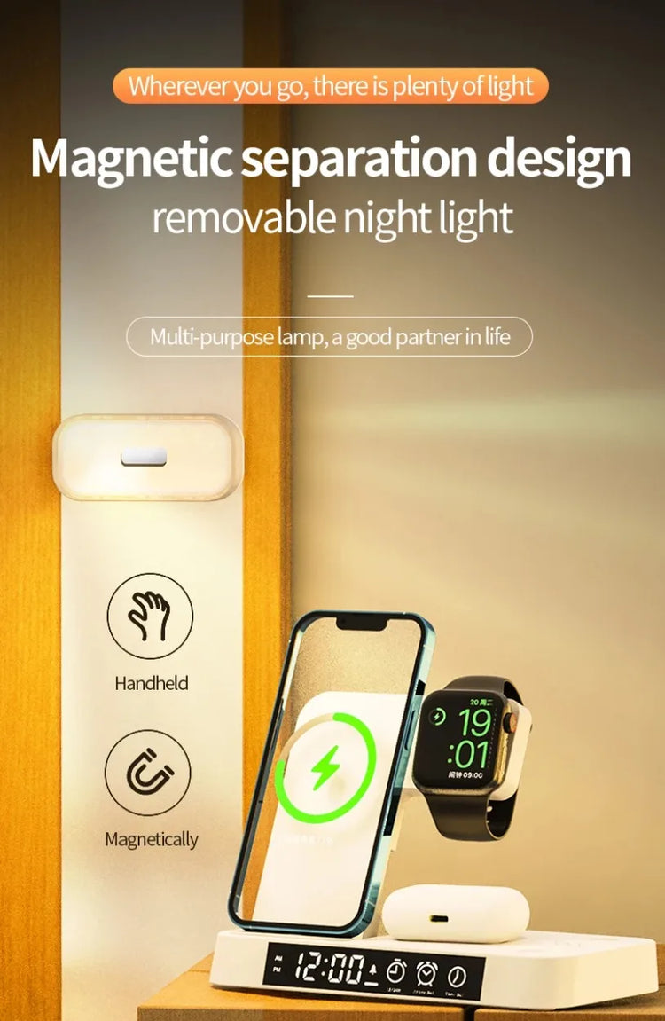 30W 3 In 1 Wireless Charger Stand