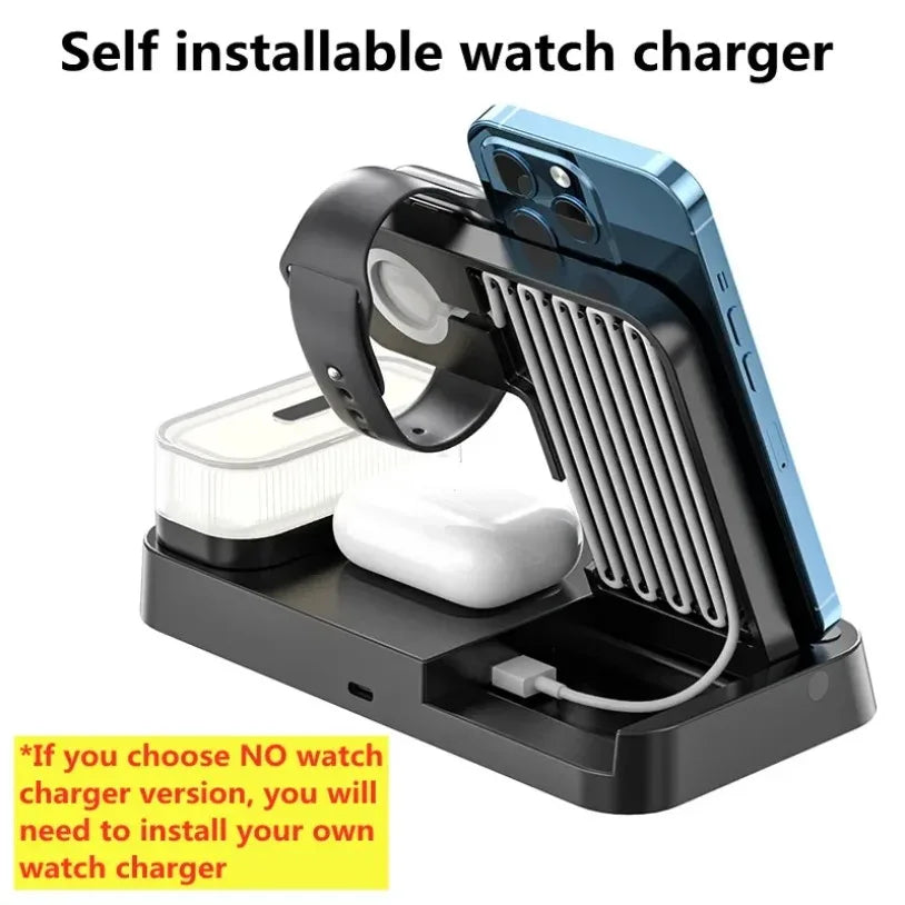 30W 3 In 1 Wireless Charger Stand