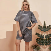 2Piece Suit Women T-Shirt Shorts Set