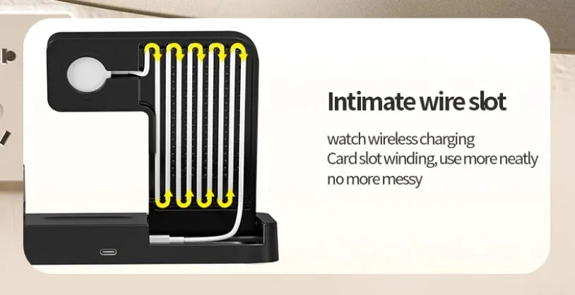 30W 3 In 1 Wireless Charger Stand